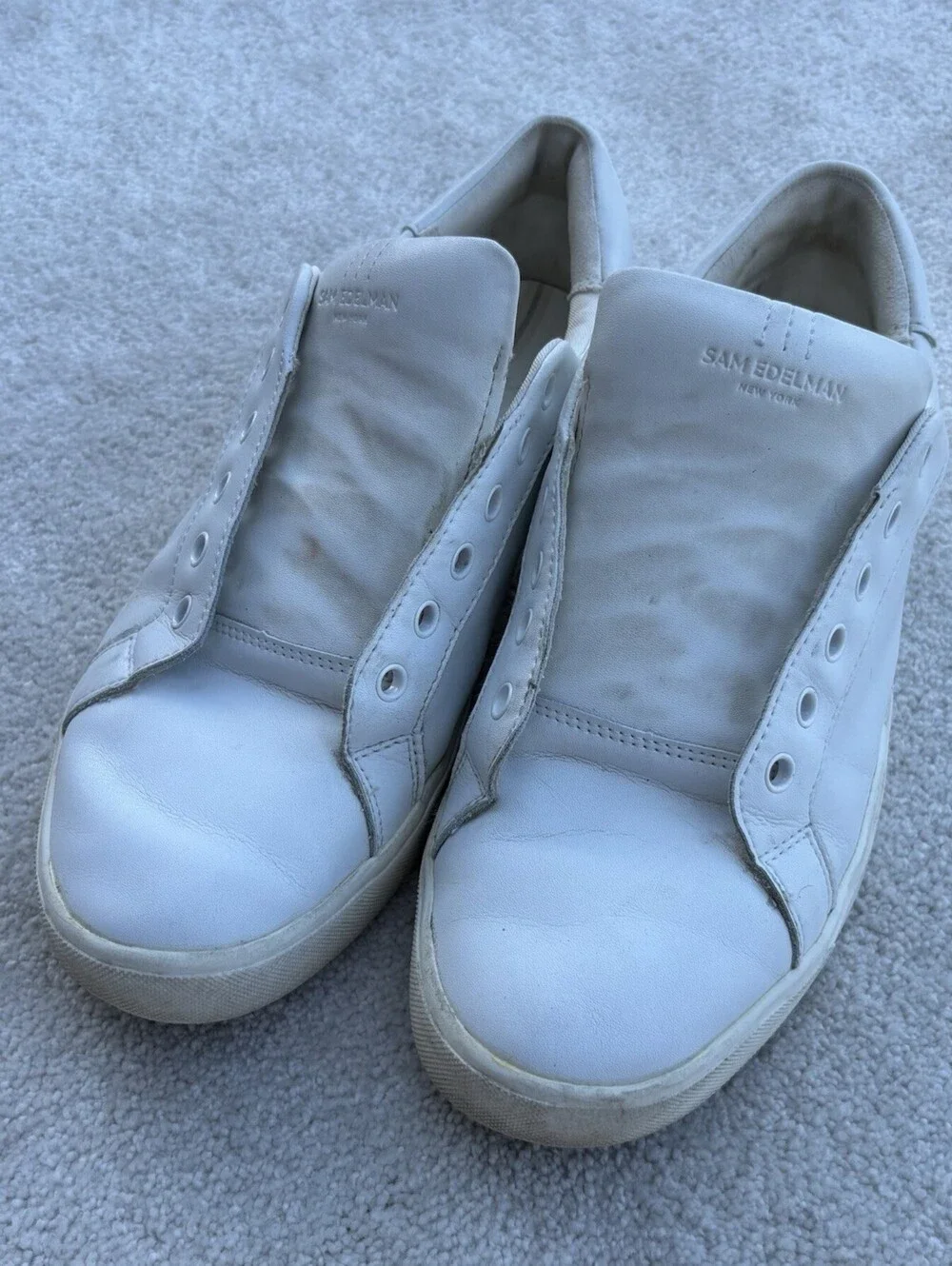 Sam Edelman DC Women's White Leather Sneakers Size 10M